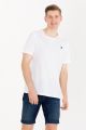 U.S. Polo Assn. Crew-Neck Basic T-shirt for Men in White