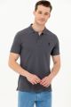 U.S. Polo Assn. Basic Slim Polo Shirt for Men in Charcoal Grey